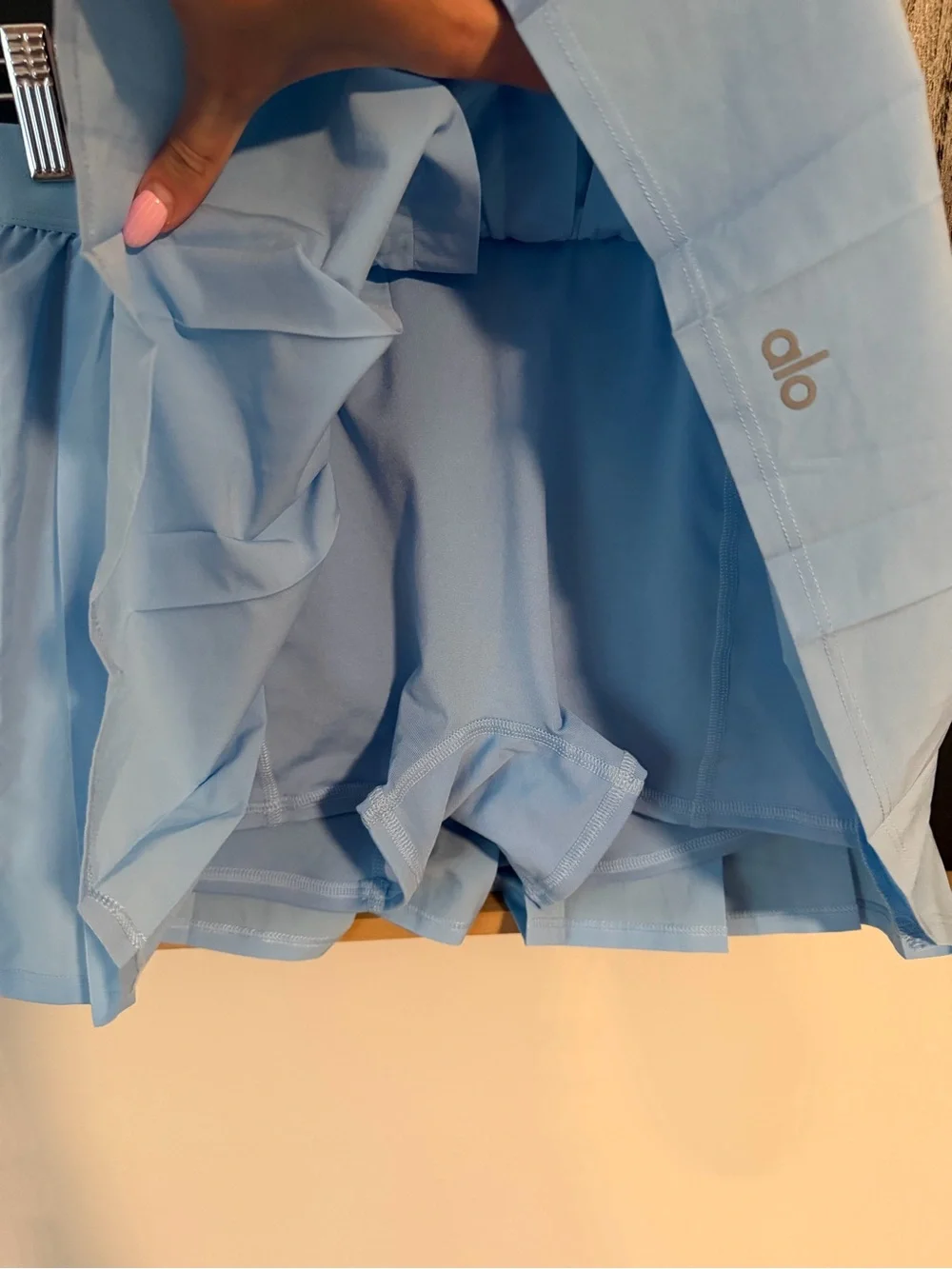 Alo Yoga Varsity Tennis Skirt Blue Skies